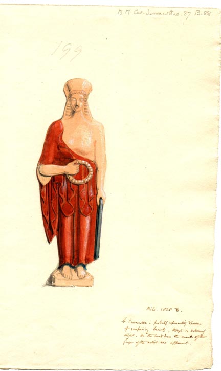 199, terracotta figurine, probably upstanding Venus